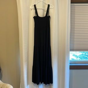Loft smocked tiered maxi dress